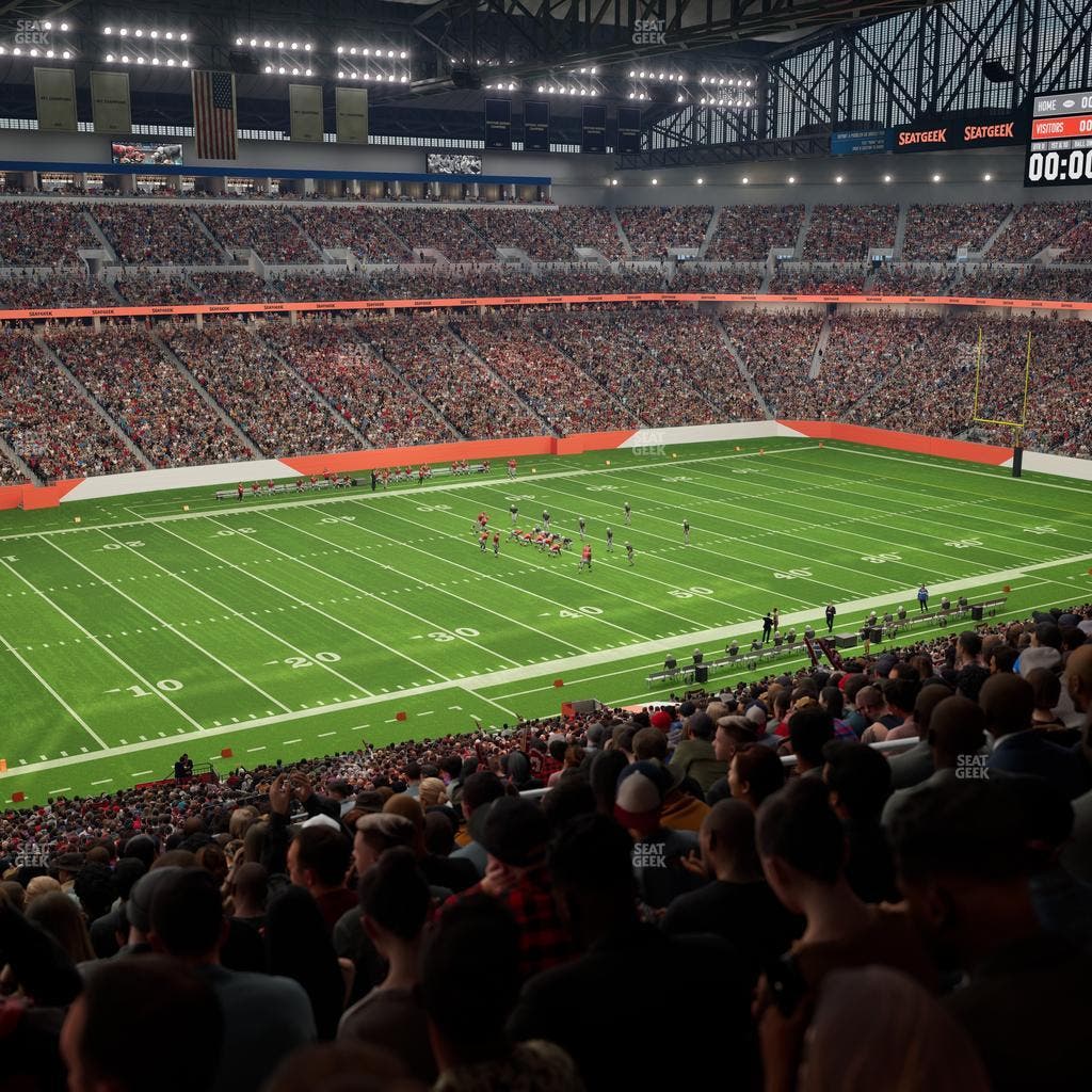 Ford Field - Section Club 202 Seat View