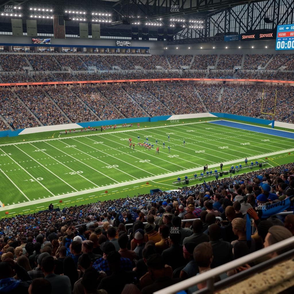 Ford Field - Section Club 202 Seat View