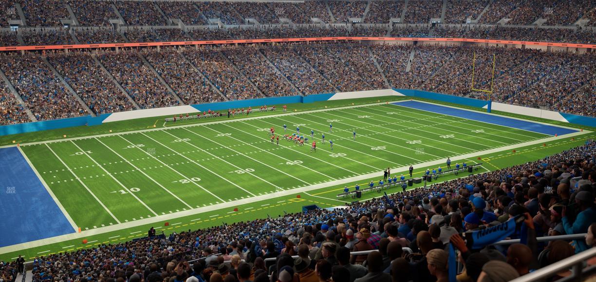 Ford Field - Section Club 202 Seat View