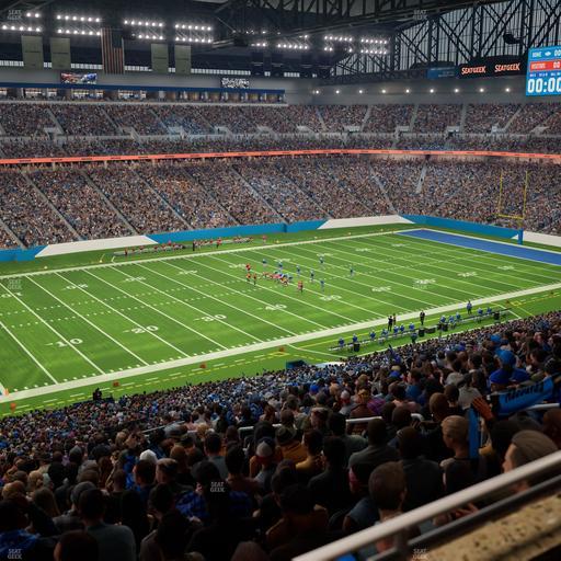 Ford Field - Section Club 202 Seat View