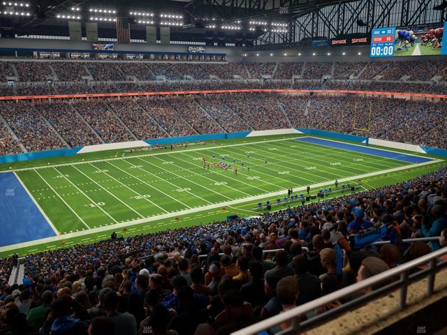 Ford Field - Section Club 202 Seat View