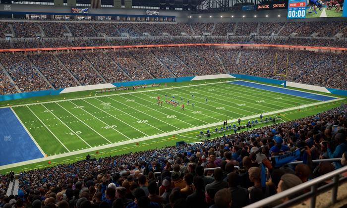 Ford Field - Section Club 202 Seat View