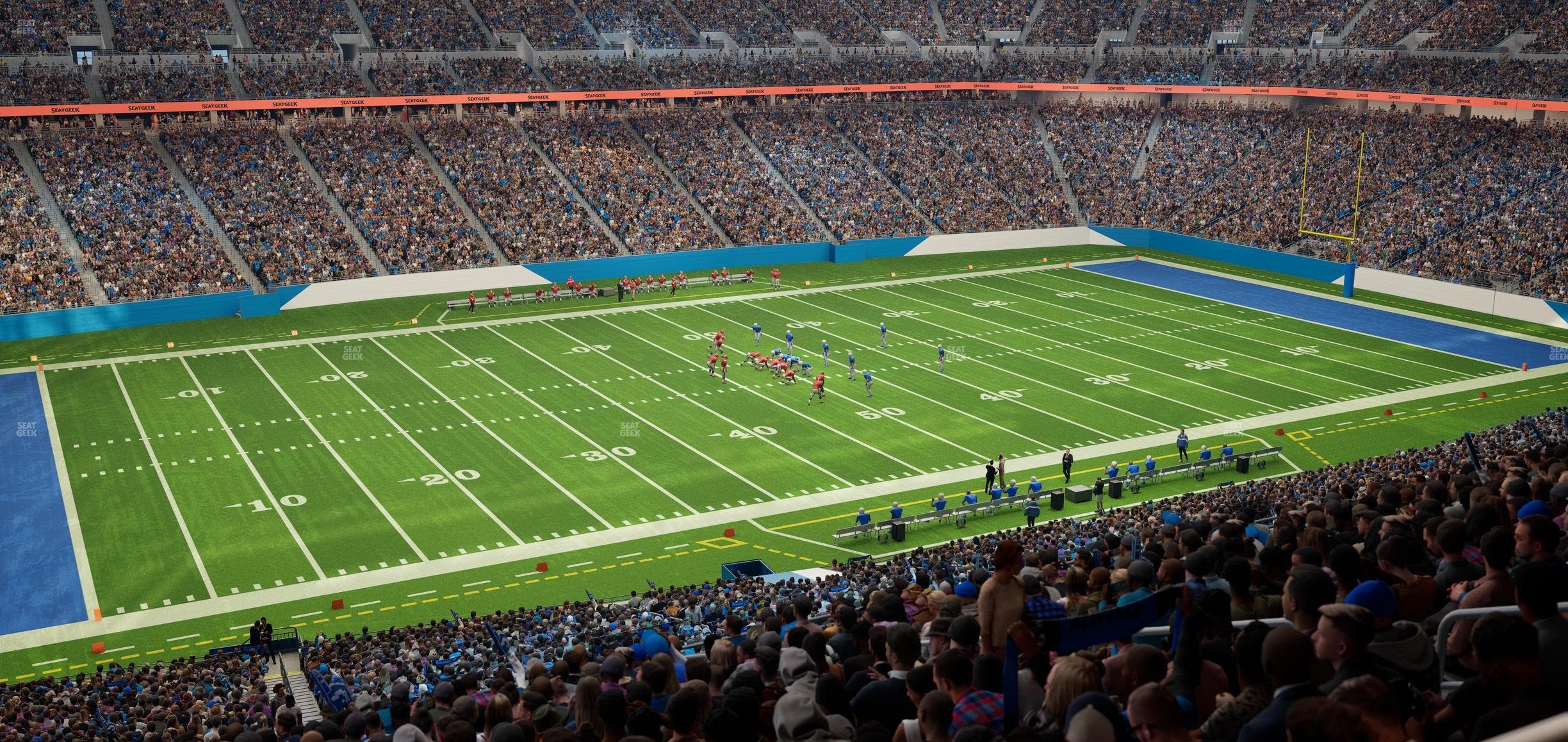 Ford Field - Section Club 203 Seat View
