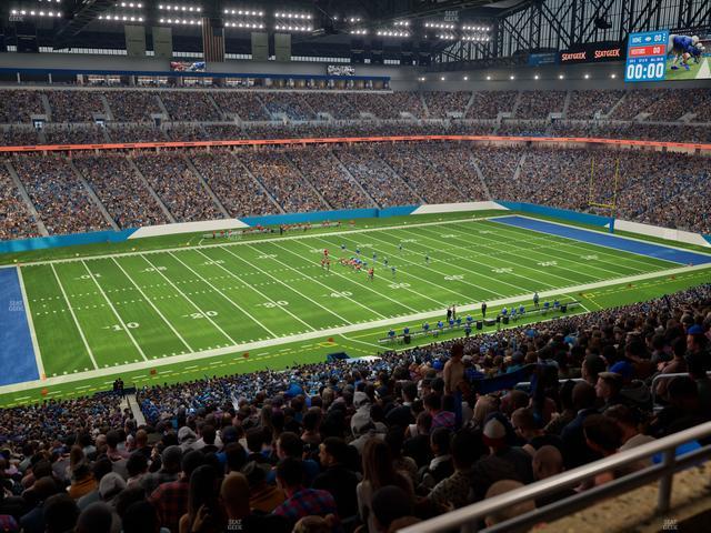 Ford Field - Section Club 203 Seat View