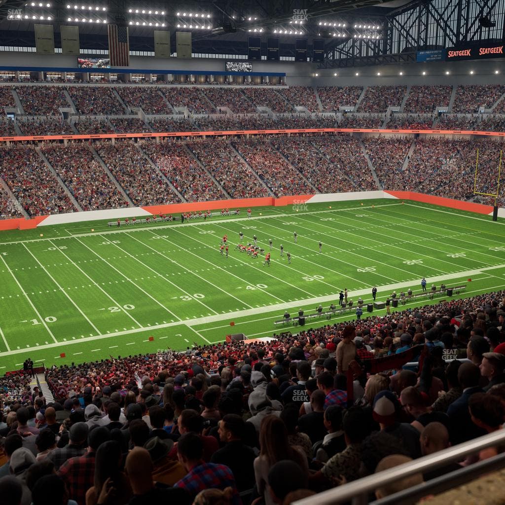 Ford Field - Section Club 203 Seat View