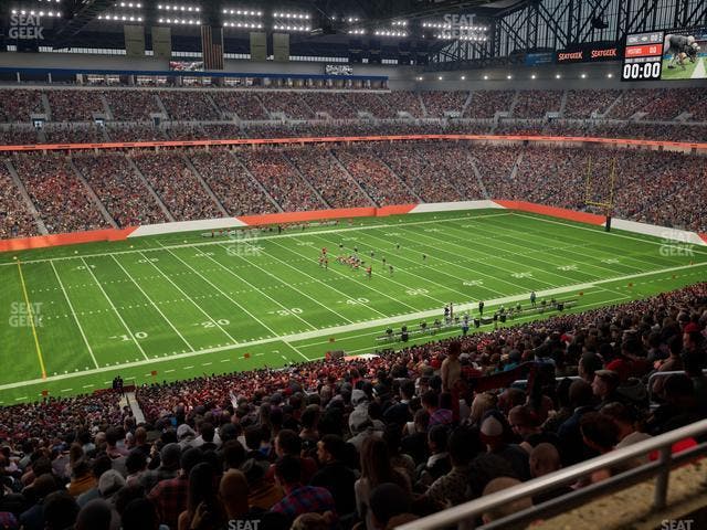 Ford Field - Section Club 203 Seat View