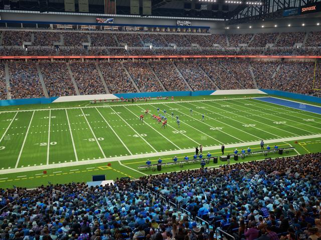 Ford Field - Section Club 205 Seat View