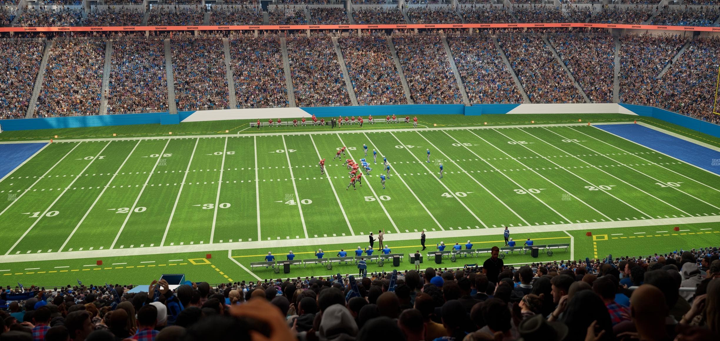 Ford Field - Section Club 206 Seat View
