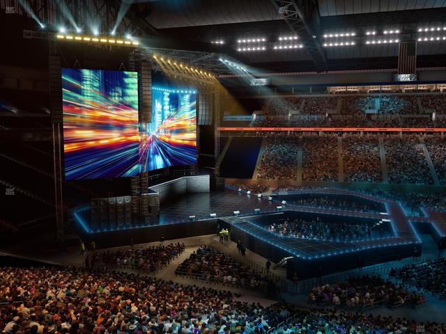 Ford Field - Section Club 206 Seat View