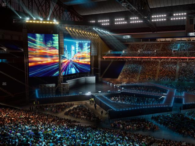 Ford Field - Section Club 207 Seat View