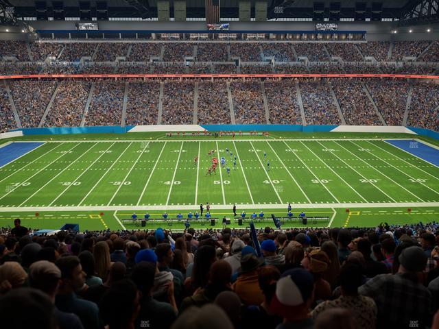 Ford Field - Section Club 207 Seat View