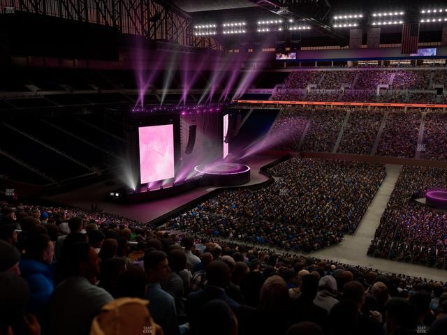 Ford Field - Section Club 208 Seat View