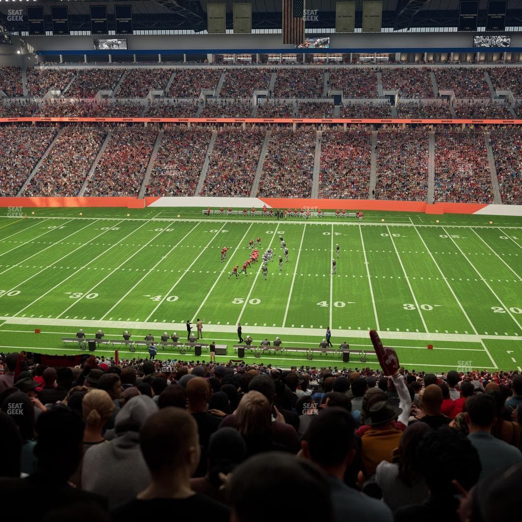 Ford Field - Section Club 208 Seat View