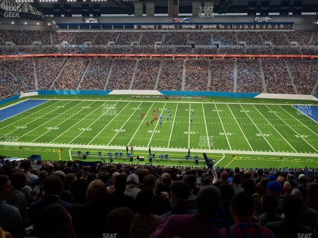 Ford Field - Section Club 208 Seat View