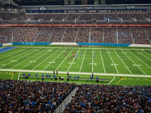 Ford Field - Section Club 208 Seat View