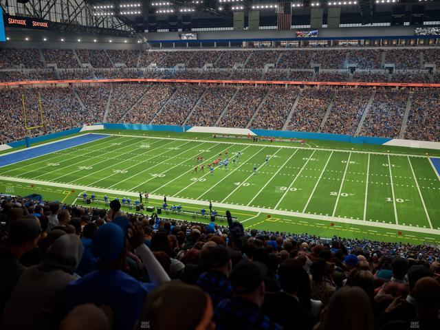 Ford Field - Section Club 210 Seat View