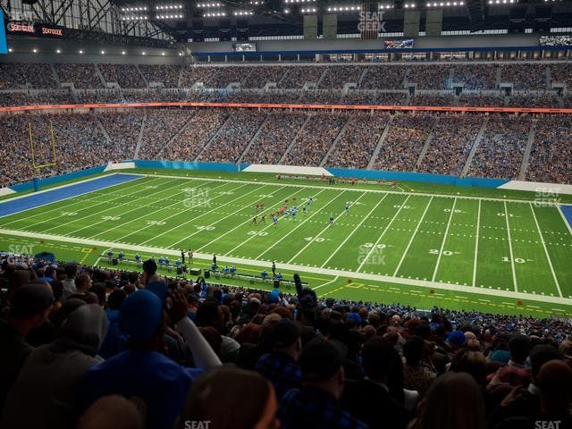 Ford Field - Section Club 210 Seat View
