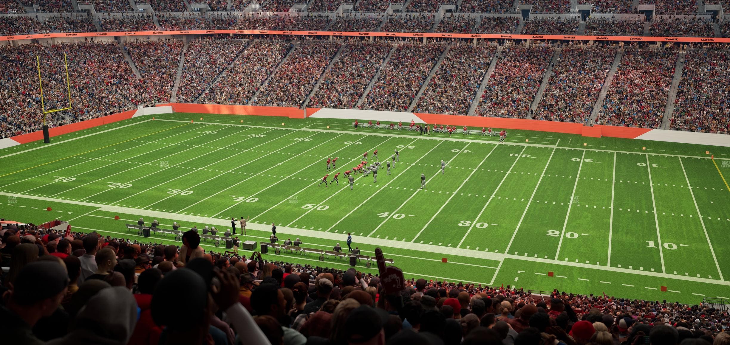 Ford Field - Section Club 210 Seat View