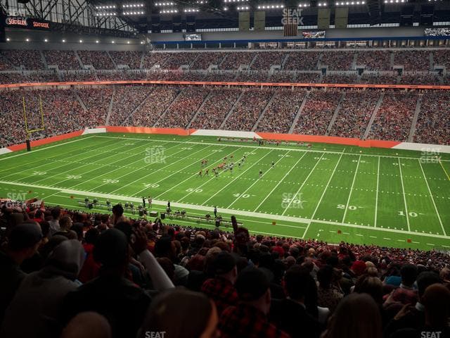 Ford Field - Section Club 210 Seat View
