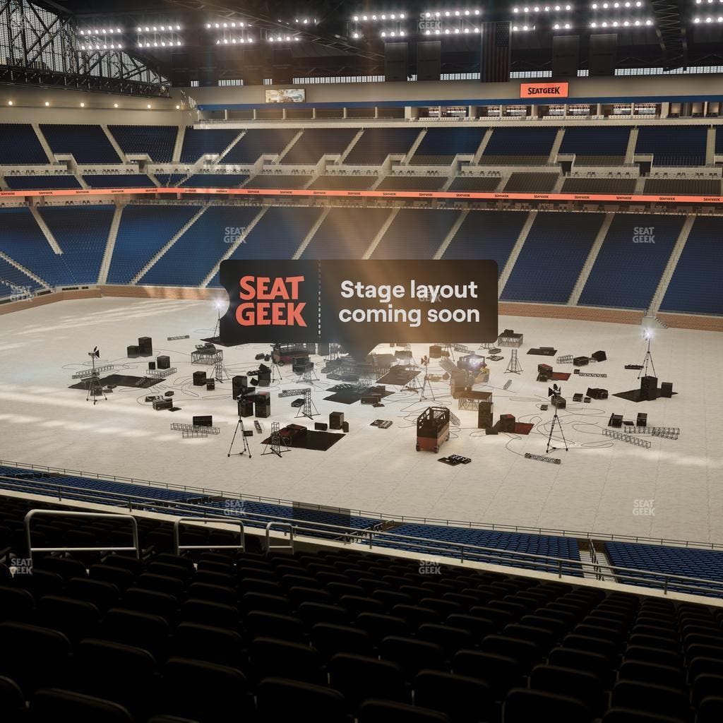 Ford Field - Section Club 210 Seat View