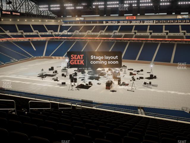 Ford Field - Section Club 210 Seat View