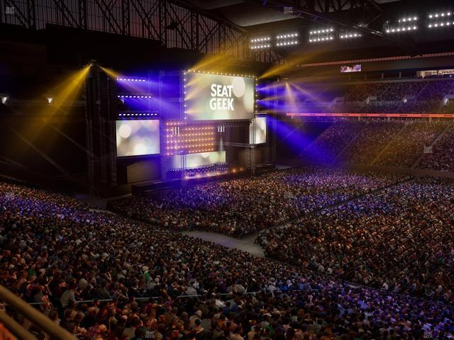 Ford Field - Section Club 210 Seat View