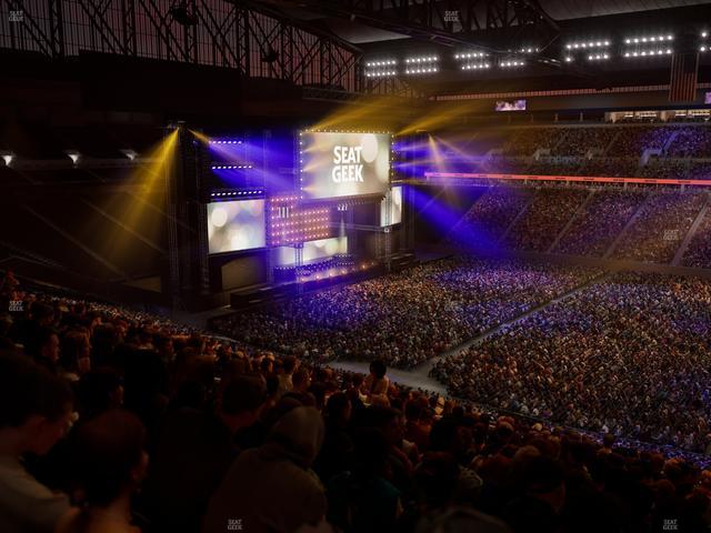 Ford Field - Section Club 210 Seat View