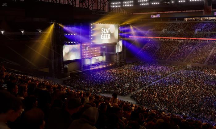 Ford Field - Section Club 210 Seat View