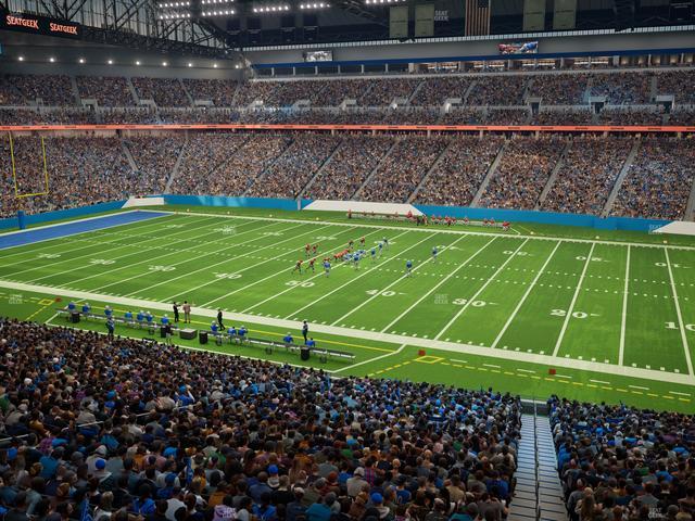 Ford Field - Section Club 210 Seat View