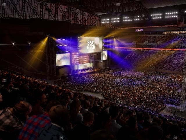 Ford Field - Section Club 211 Seat View
