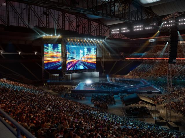 Ford Field - Section Club 211 Seat View