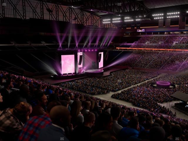 Ford Field - Section Club 211 Seat View