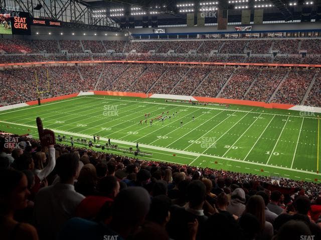 Ford Field - Section Club 211 Seat View