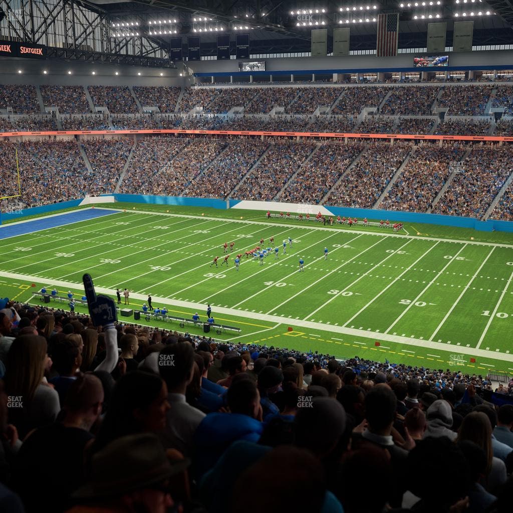 Ford Field - Section Club 211 Seat View