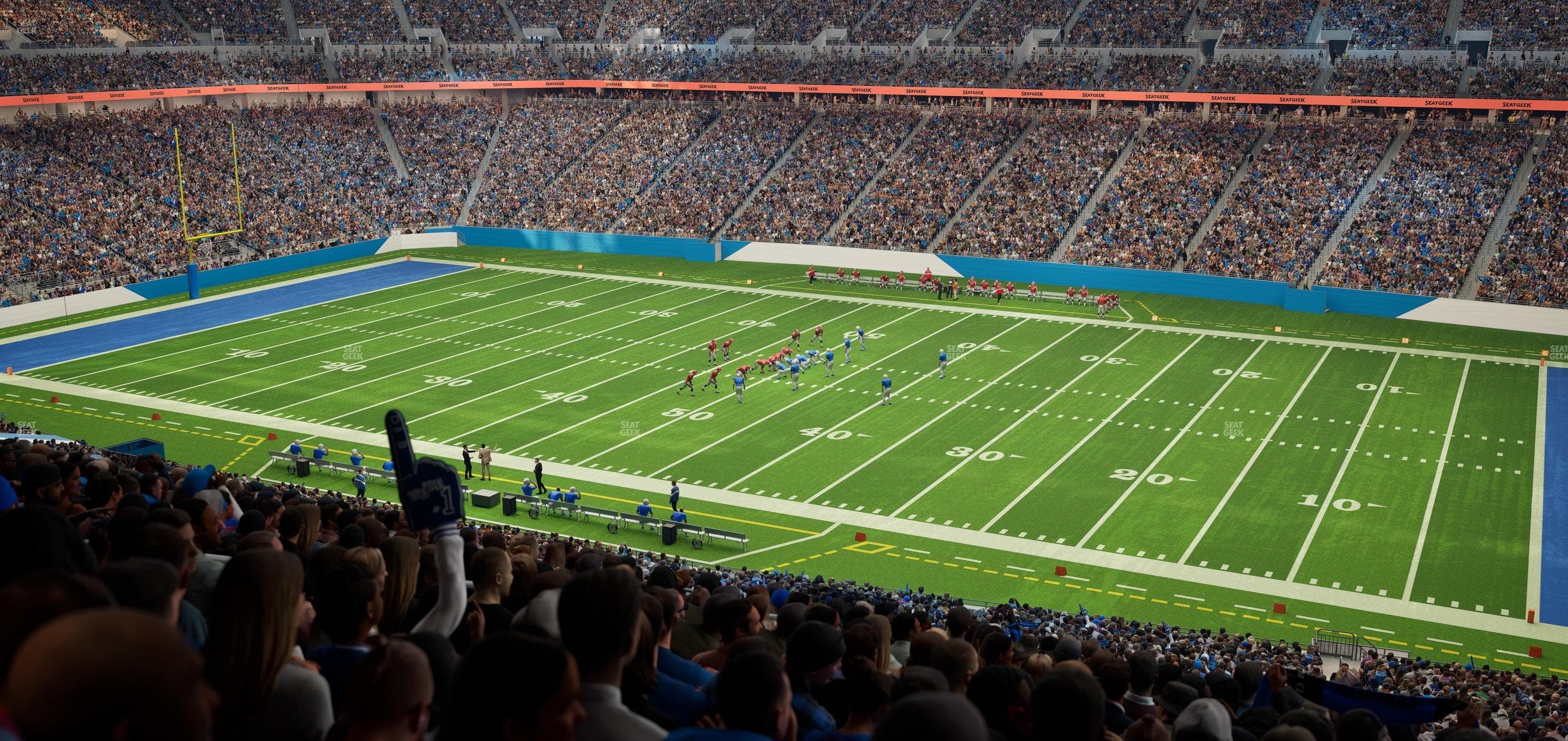 Ford Field - Section Club 211 Seat View
