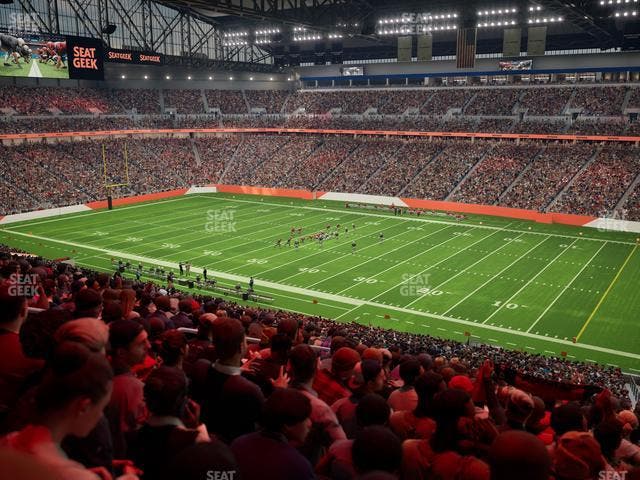 Ford Field - Section Club 212 Seat View