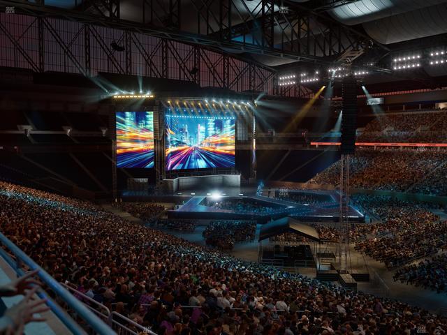 Ford Field - Section Club 212 Seat View