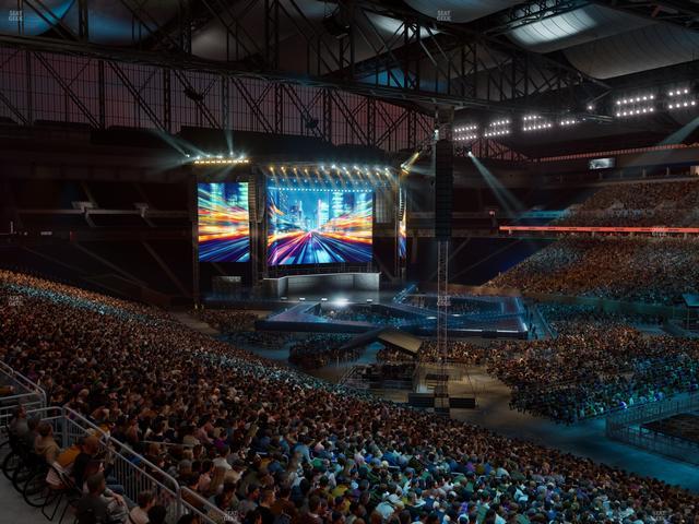 Ford Field - Section Club 214 Seat View