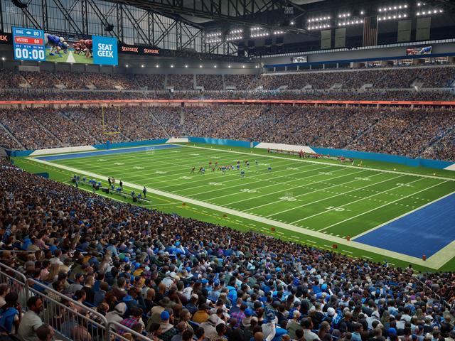 Ford Field - Section Club 214 Seat View