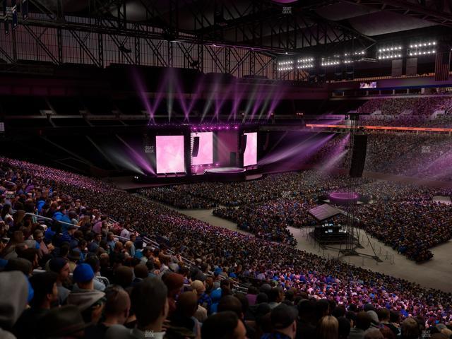 Ford Field - Section Club 214 Seat View