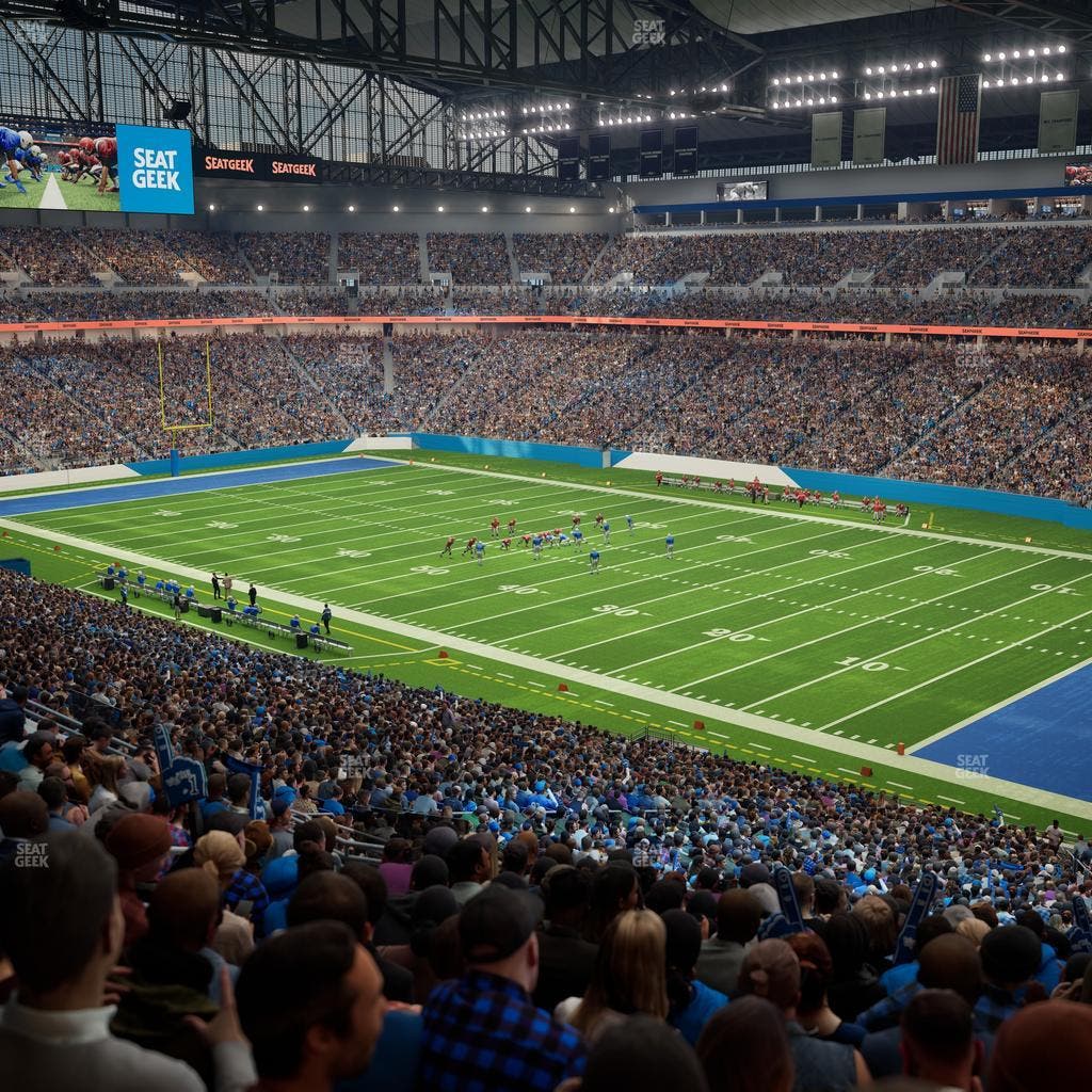 Ford Field - Section Club 214 Seat View
