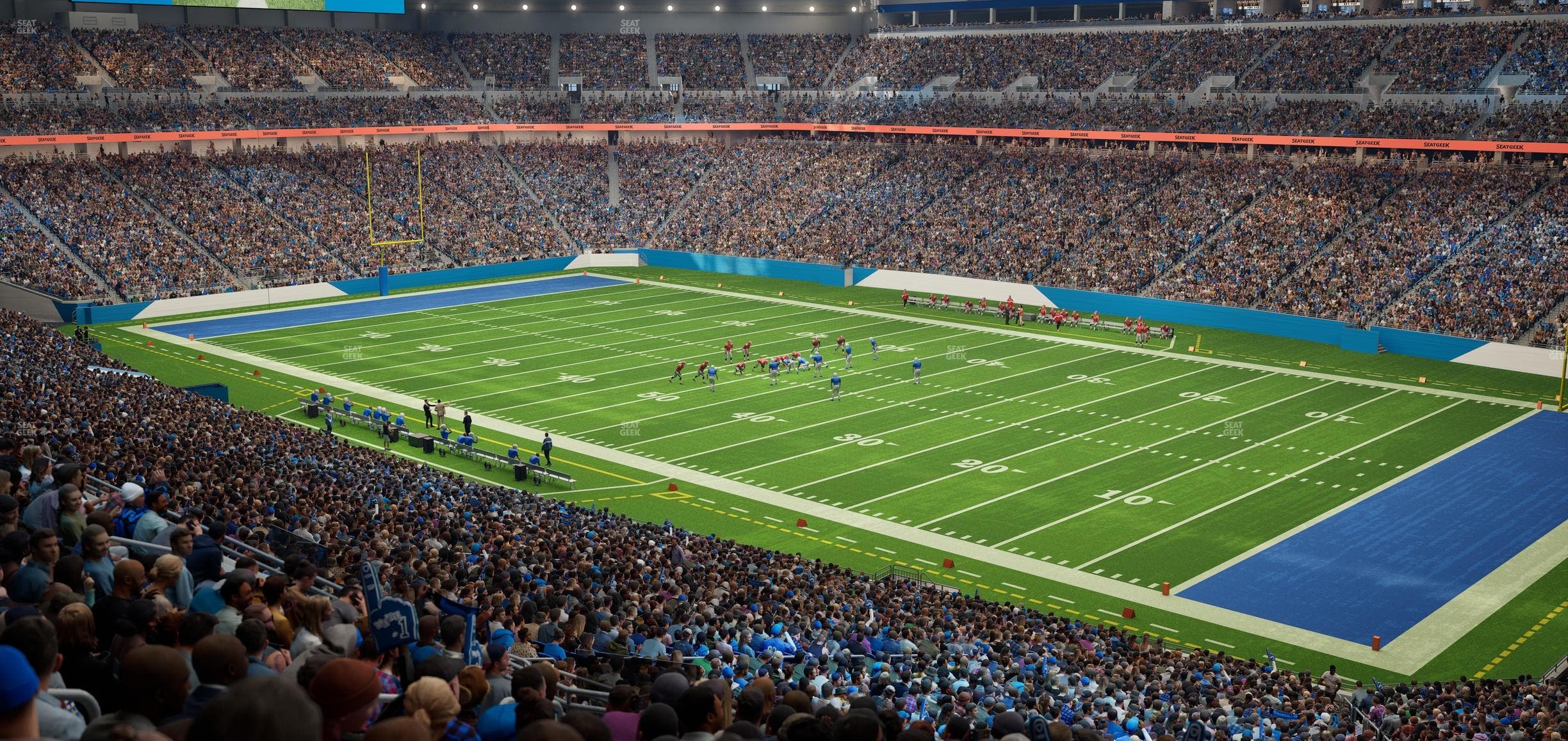 Ford Field - Section Club 214 Seat View