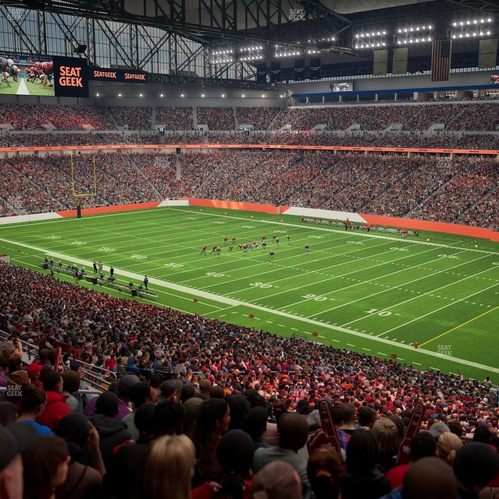 Ford Field - Section Club 214 Seat View