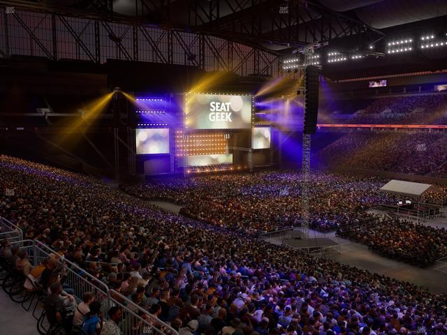 Ford Field - Section Club 214 Seat View