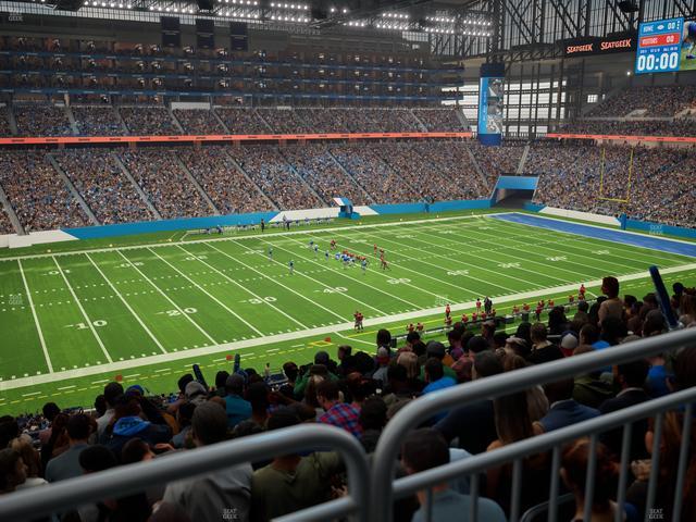 Ford Field - Section Club 227 Seat View