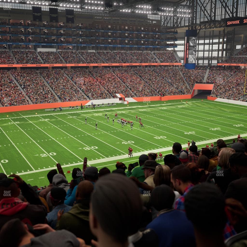 Ford Field - Section Club 227 Seat View