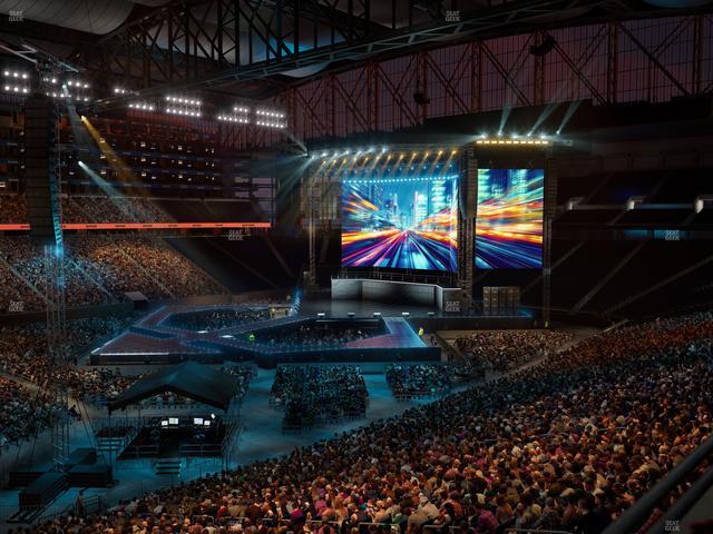 Ford Field - Section Club 227 Seat View