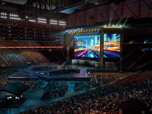 Ford Field - Section Club 228 Seat View