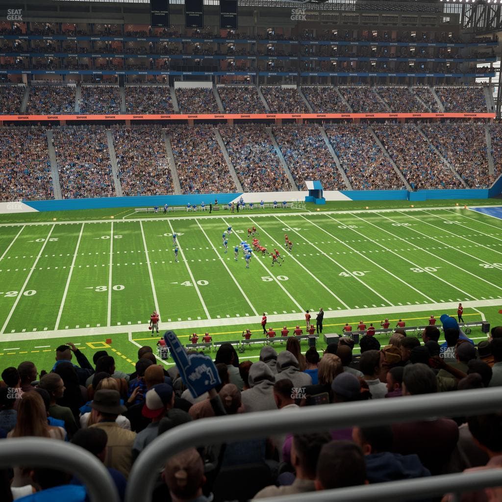 Ford Field - Section Club 229 Seat View