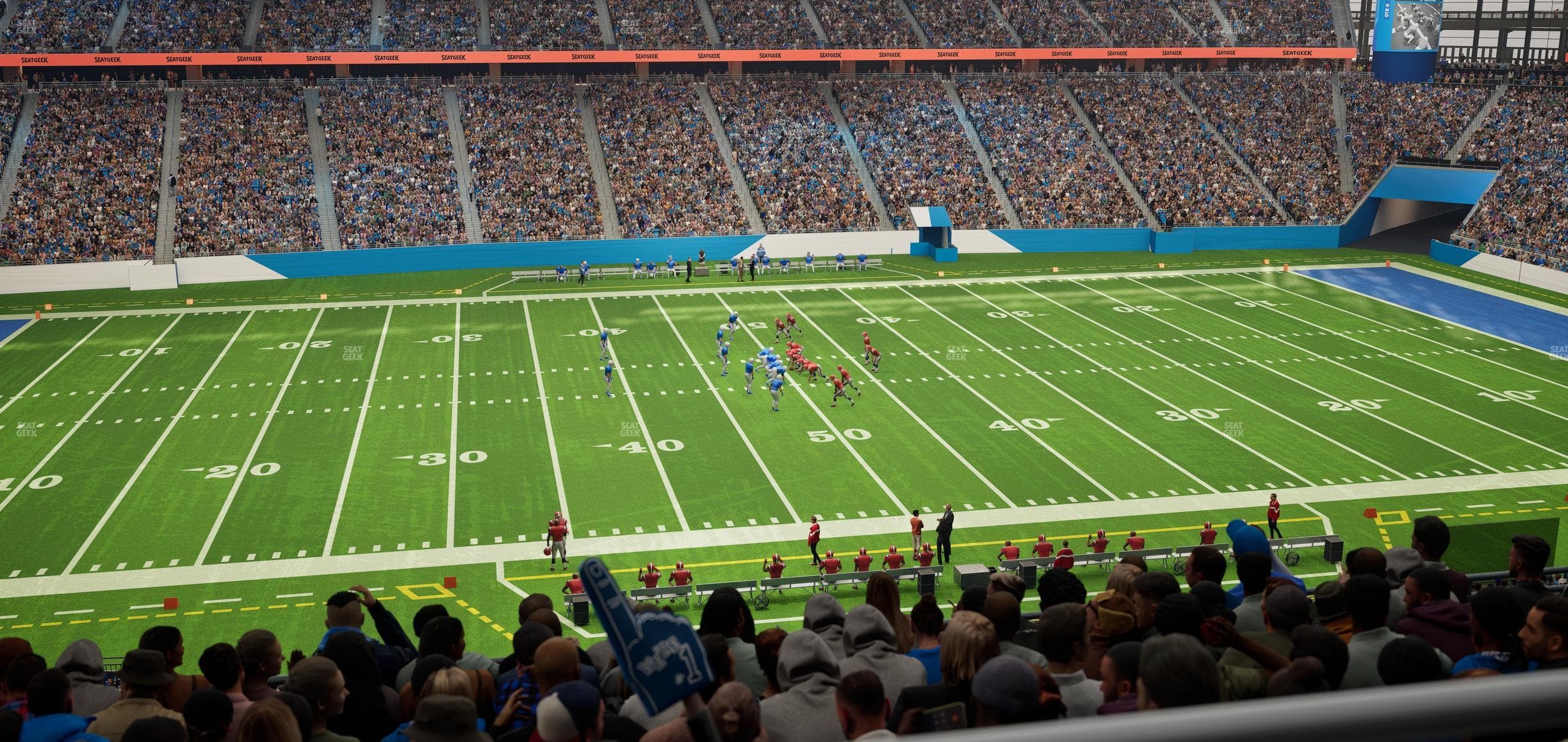 Ford Field - Section Club 229 Seat View